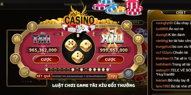 Luật chơi hết sức đơn giản của game tài xỉu đổi thưởng